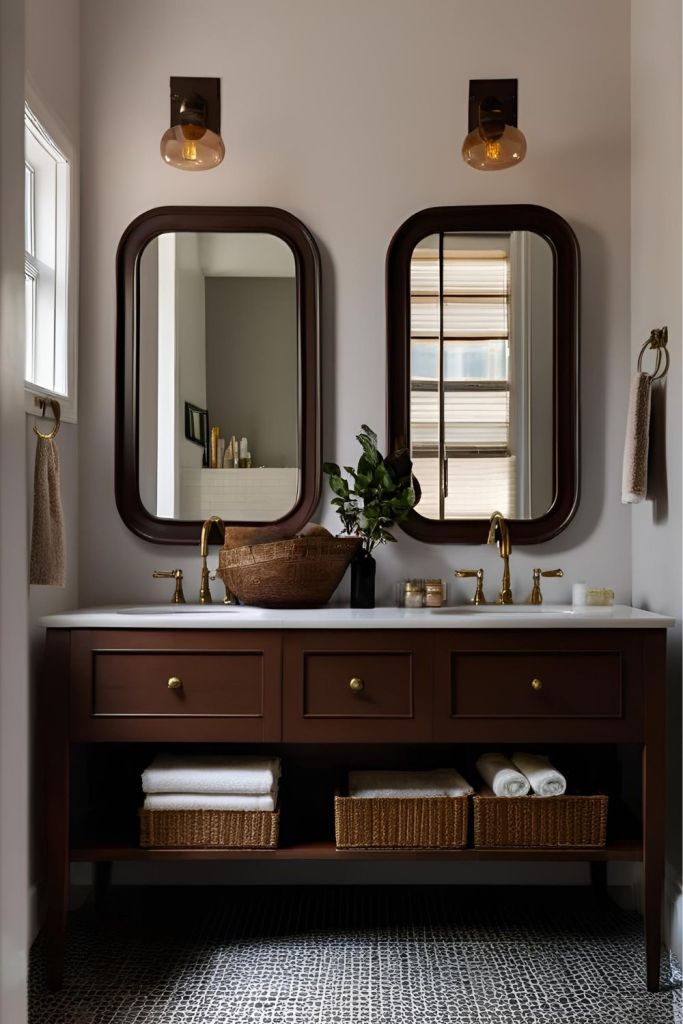 Moody bathroom ideas - Modern-Vintage Loves From Bet