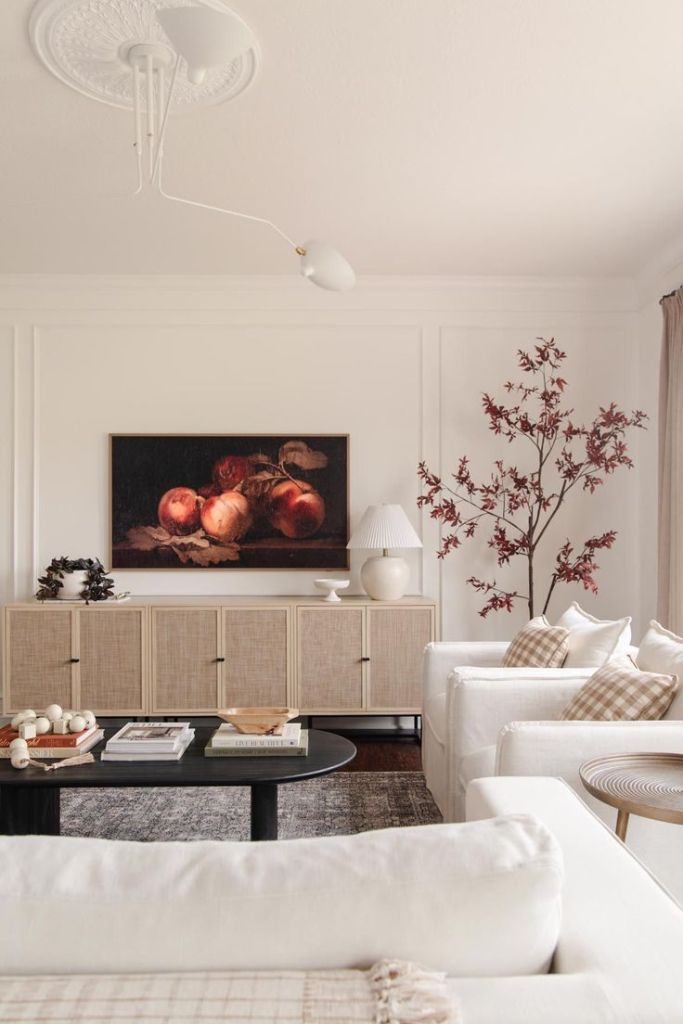 Organic Modern Living Room With Oak - Loves From Bet