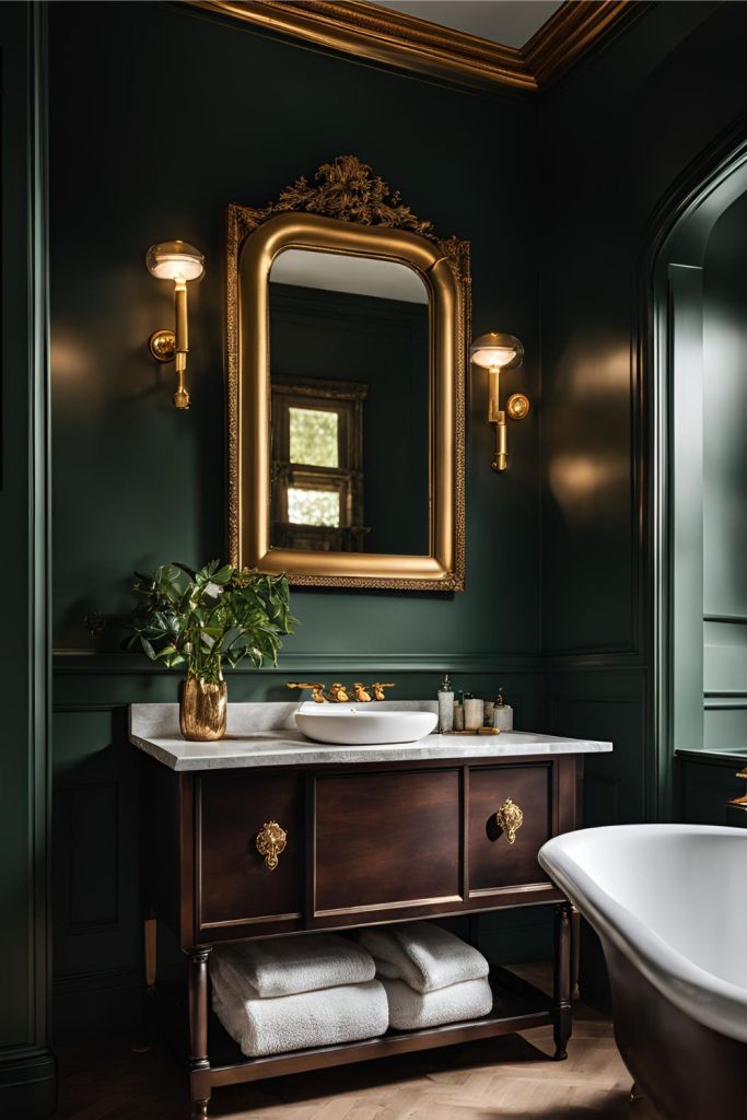 Moody bathroom ideas - Modern-Vintage Loves From Bet
