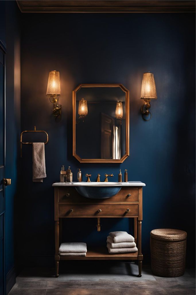 Moody bathroom ideas - Modern-Vintage Loves From Bet