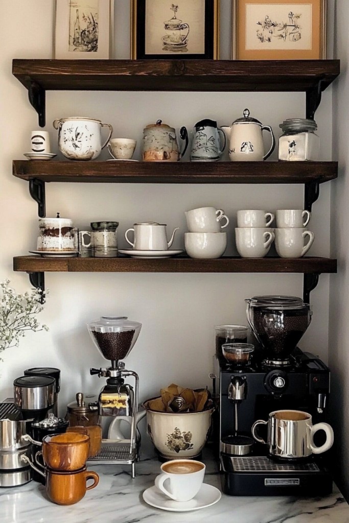 Countertop Coffee Station on kitchen counter - Loves from Bet 