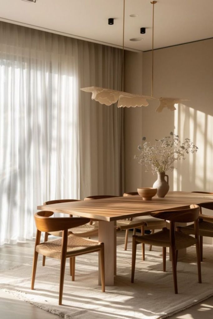 Organic Modern Dining Room-loves from bet (11)