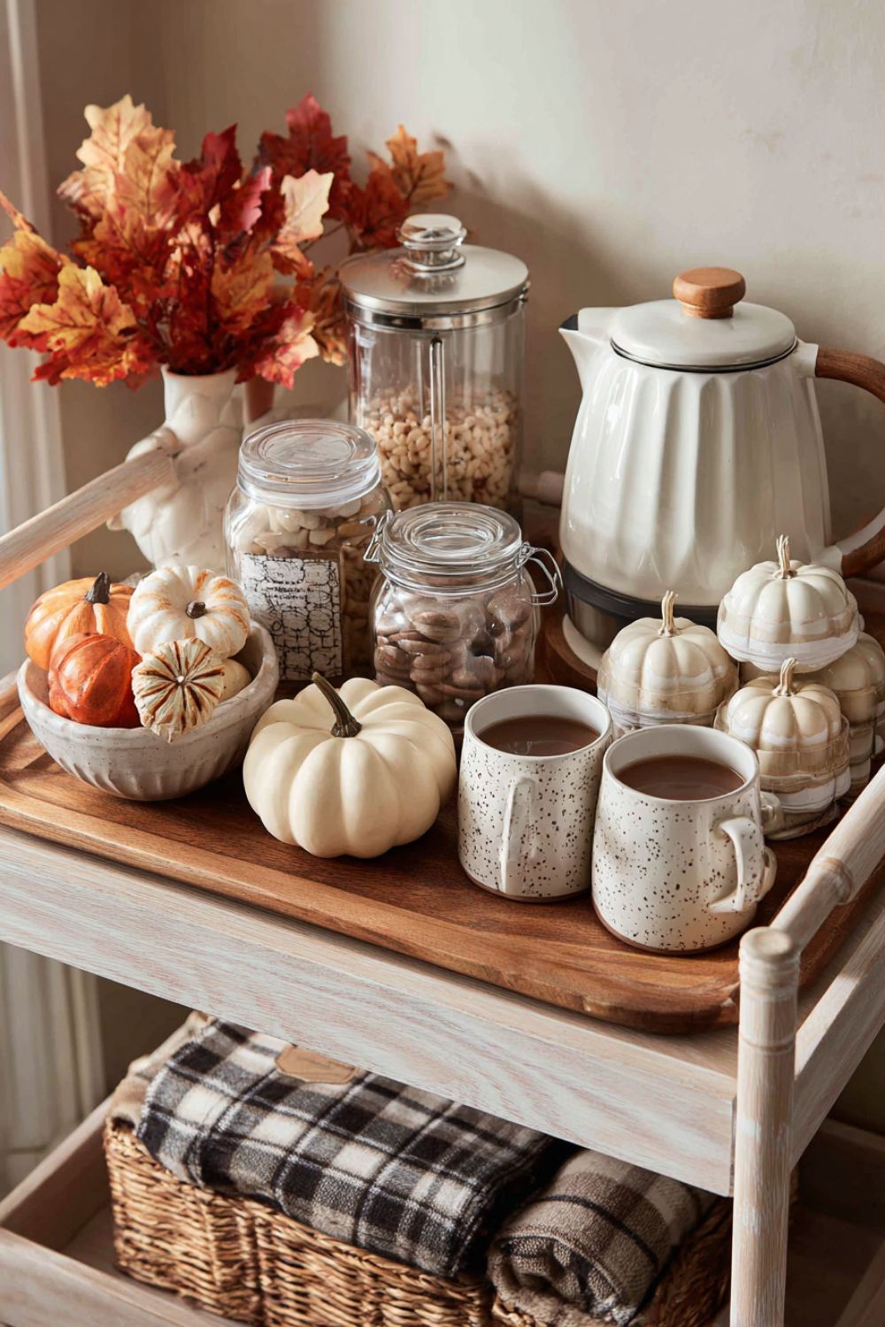 fall home office decor coffee chart